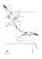 GUIDON ET CABLES pour Yamaha YZ250 de 2008
