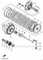 EMBRAYAGE DE DEMARREUR pour Yamaha YZ250LC de 1995