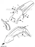 GARDE BOUE pour Yamaha YZ250LC de 1995