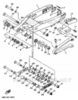 BRAS ARRIERE pour Yamaha YZ250LC de 1995