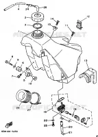 RESERVOIR A ESSENCE pour Yamaha YZ250LC de 1995