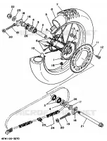 ROUE ARRIERE pour Yamaha YZ250LC de 1995