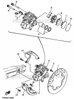 ETRIER DE FREIN ARRIERE pour Yamaha YZ250LC de 1995
