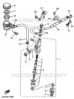 MAITRE CYLINDRE DE FREIN ARRIERE pour Yamaha YZ250LC de 1995