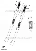 PIÈCES OPTIONNELLES   PARTIE CYCLE pour Yamaha YZ250LC de 1995