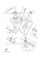 RESERVOIR A ESSENCE pour Yamaha YZ250N de 2001