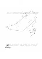 SELLE pour Yamaha YZ250N de 2001