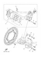ETRIER DE FREIN AVANT pour Yamaha YZ250N de 2001