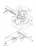 ROUE ARRIERE pour Yamaha YZ250N de 2001
