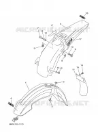 GARDE BOUE pour Yamaha YZ250N de 2001