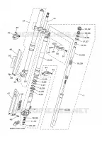 FOURCHE pour Yamaha YZ250N de 2001