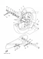 ROUE ARRIERE pour Yamaha YZ250N de 2001