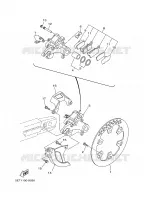 ETRIER DE FREIN ARRIERE pour Yamaha YZ250N de 2001