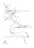 GUIDON ET CABLES pour Yamaha YZ250N de 2001