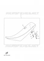 SELLE pour Yamaha YZ250P de 2002