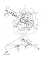 ROUE ARRIERE pour Yamaha YZ250P de 2002