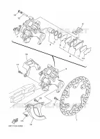 ETRIER DE FREIN ARRIERE pour Yamaha YZ250P de 2002