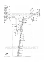 MAITRE CYLINDRE DE FREIN ARRIERE pour Yamaha YZ250P de 2002