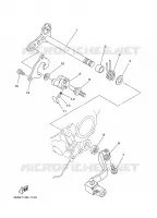AXE DE SELECTEUR / PEDALE pour Yamaha YZ250R de 2003