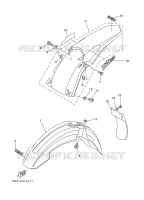GARDE BOUE pour Yamaha YZ250R de 2003