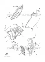 COUVERCLE LATERAL pour Yamaha YZ250R de 2003