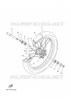 ROUE AVANT pour Yamaha YZ250R de 2003