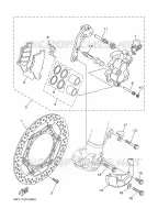 ETRIER DE FREIN AVANT pour Yamaha YZ250R de 2003