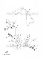 SUPPORT / REPOSE PIEDS pour Yamaha YZ250R de 2003