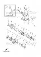 VALVE D'ECHAPPEMENT pour Yamaha YZ250R de 2003