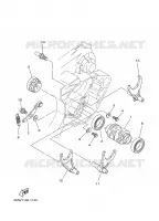 BARILLET DE SELECTION / FOURCHETTES pour Yamaha YZ250R de 2003