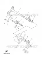 AXE DE SELECTEUR / PEDALE pour Yamaha YZ250R de 2003