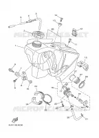 RESERVOIR A ESSENCE pour Yamaha YZ250R de 2003