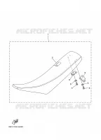 SELLE pour Yamaha YZ250R de 2003