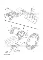 ETRIER DE FREIN ARRIERE pour Yamaha YZ250R de 2003