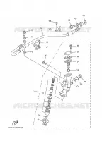 MAITRE CYLINDRE DE FREIN ARRIERE pour Yamaha YZ250R de 2003