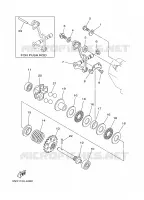 VALVE D'ECHAPPEMENT pour Yamaha YZ250S de 2004