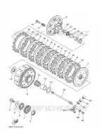 EMBRAYAGE DE DEMARREUR pour Yamaha YZ250S de 2004