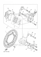ETRIER DE FREIN AVANT pour Yamaha YZ250S de 2004