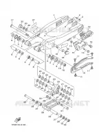 BRAS ARRIERE pour Yamaha YZ250X1 de 2008