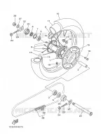 ROUE ARRIERE pour Yamaha YZ250X1 de 2008