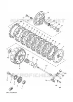 EMBRAYAGE DE DEMARREUR pour Yamaha YZ250Y1 de 2009