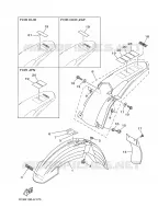GARDE BOUE pour Yamaha YZ250Y1 de 2009