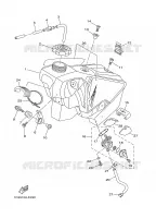 RESERVOIR A ESSENCE pour Yamaha YZ250Y1 de 2009