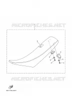 SELLE pour Yamaha YZ250Y1 de 2009