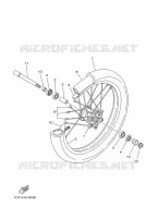 ROUE AVANT pour Yamaha YZ250Y1 de 2009
