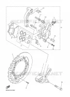 ETRIER DE FREIN AVANT pour Yamaha YZ250Y1 de 2009