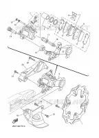 ETRIER DE FREIN ARRIERE pour Yamaha YZ250Y1 de 2009