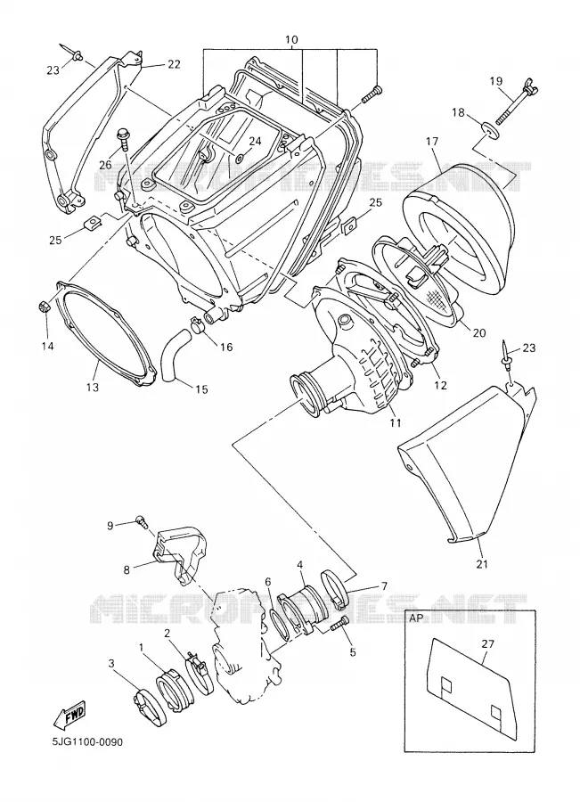 ADMISSION Yamaha MOTO 426 2002 YZF  YZ426F