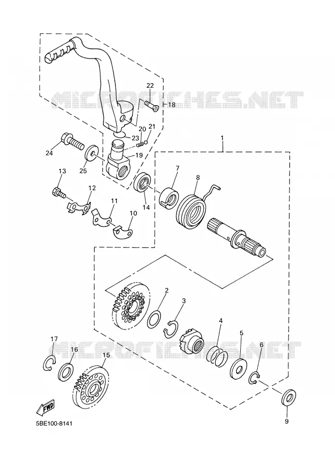 DEMARREUR Yamaha MOTO 426 2001 YZF  YZ426FN