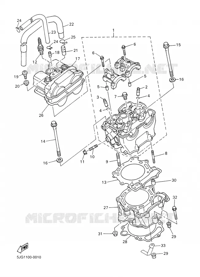 CYLINDRE Yamaha MOTO 426 2002 YZF  YZ426FP